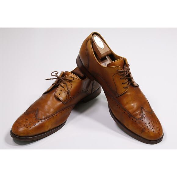 Cole Haan Mens British Tan Wingtip Leather Oxford Dress Shoes Men\'s US 13 M main image 6